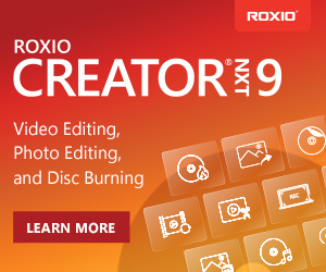 Creator NXT 9 | Complete DVD burning & Multimedia Suite. Get industry-leading CD and DVD burning tools, and complete photo, video, and audio editing, all in Roxio Creator NXT 9. Experience a fully-loaded multimedia suite with tools to burn, capture, edit & enhance your digital media creations. Creator NXT 9 offers complete customization for DVD authoring, easy file conversion tools & more for limitless creative opportunities.