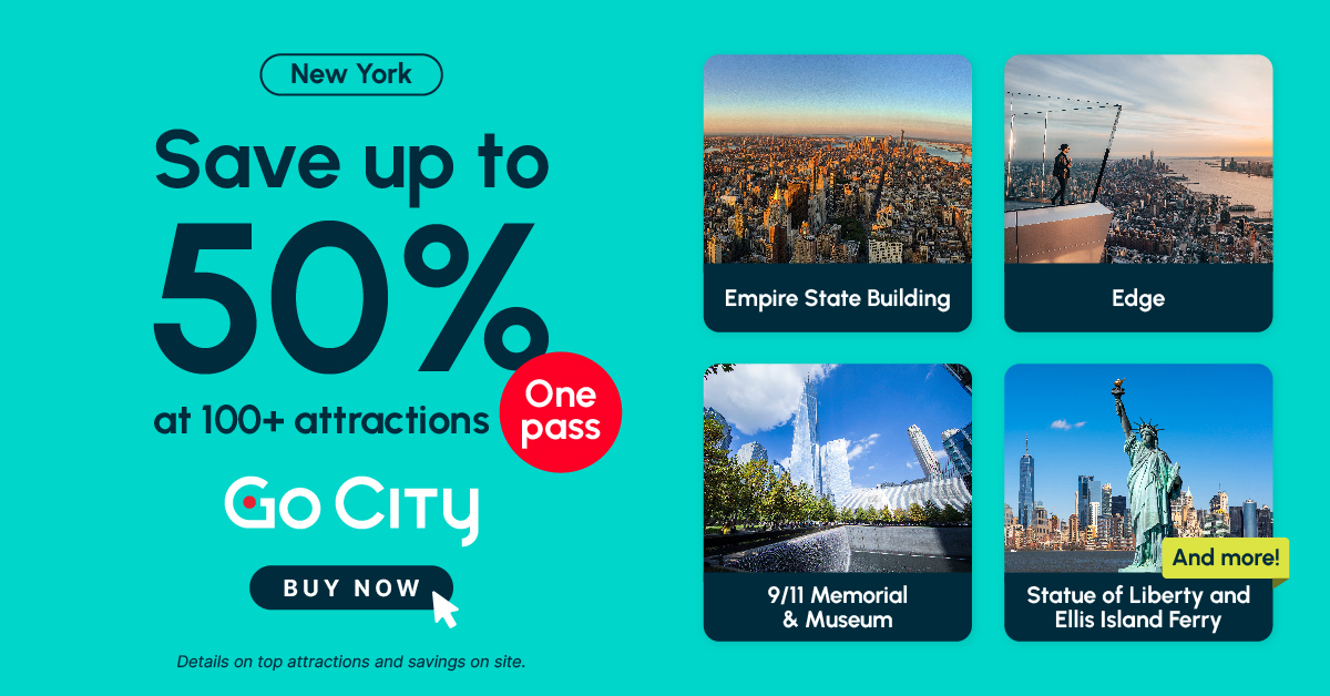 Save up to 50% on top New York attractions with Go City