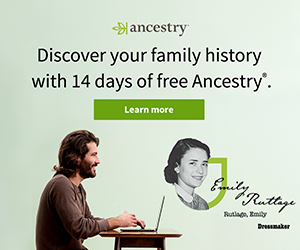 Discover you Family history with 14 days of free Ancestry.